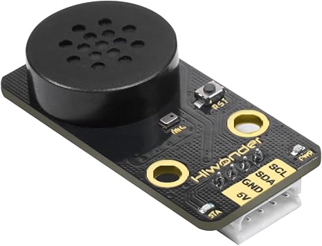 AI Voice Sensor Module Voice Broadcasting Command Recognition Custom Wake Words Programmable Robot Sound Sensor Offline Speak Control for Arduino/RaspberryPi/ESP32/Jetson Development, WonderEcho