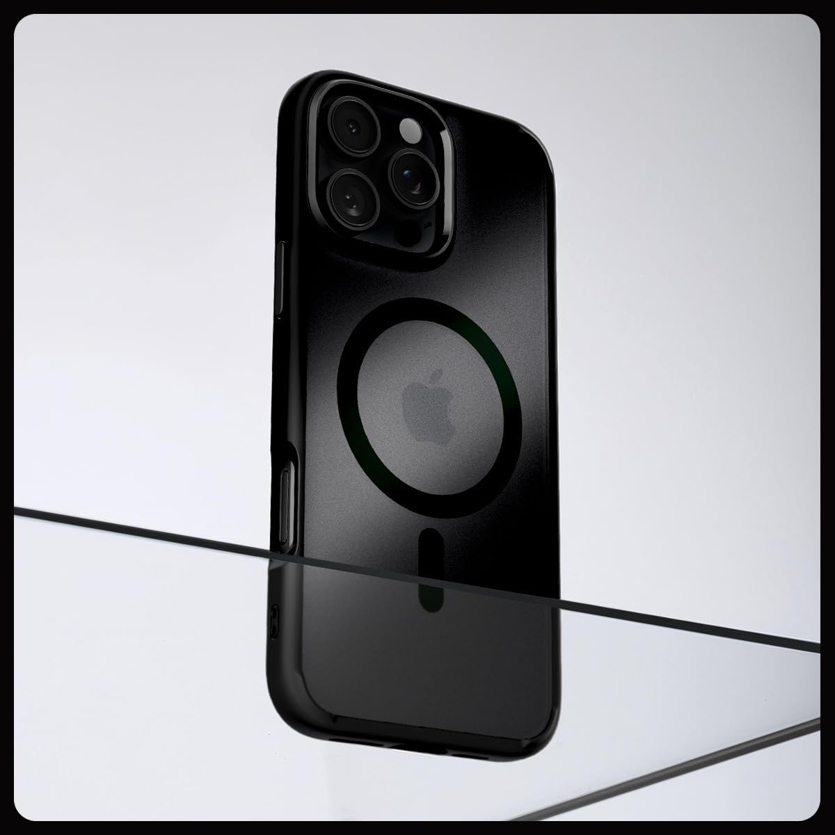 Spigen for iPhone 16 Pro Case, Ultra Hybrid MagFit [Anti-Yellowing] [Compatible with Magsafe] - Frost Black - Image 5