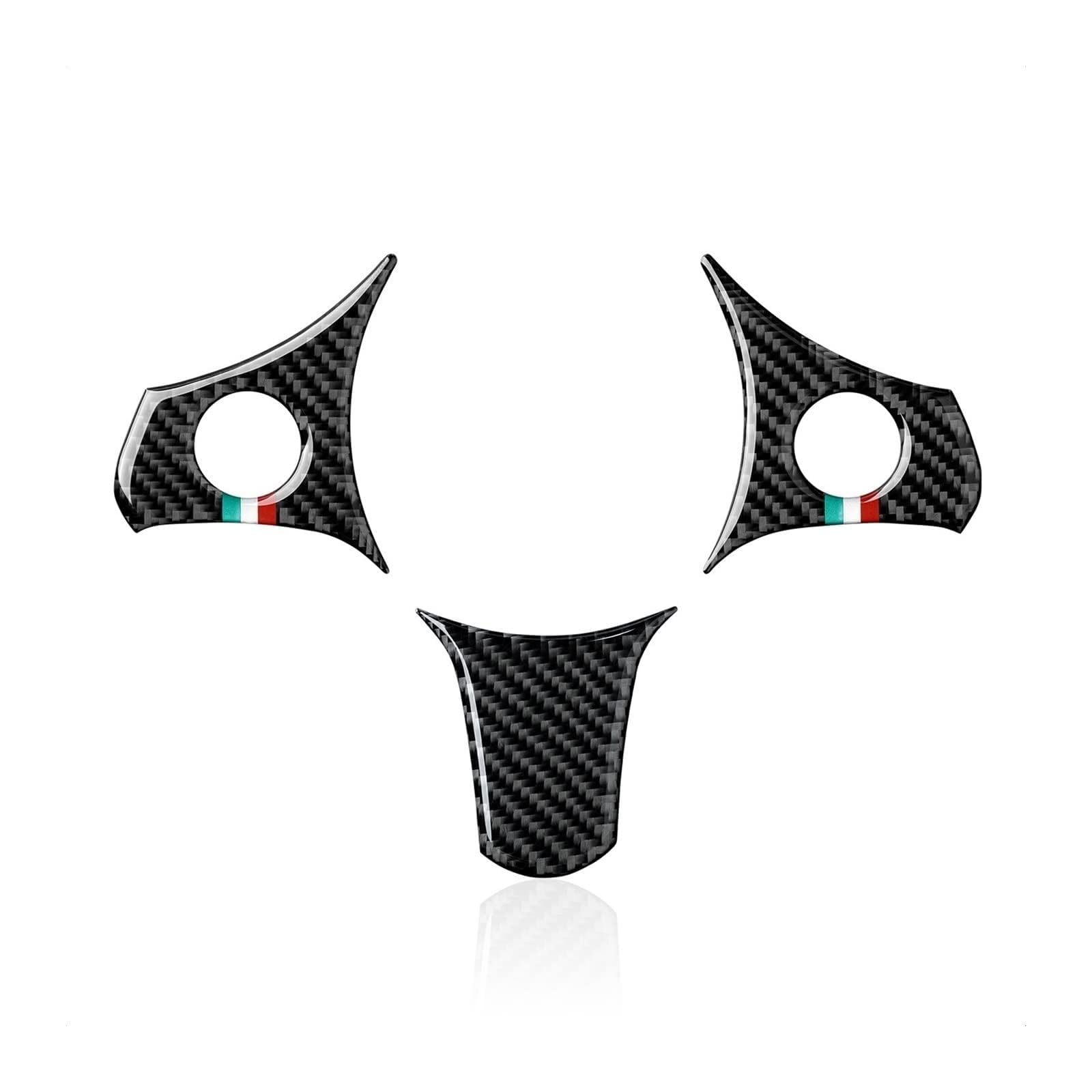 Autocollant Fibre De Carbone Véritable Pour Volant Alfa Romeo 159, Brera, Spider (2005-2011) – Décoration Intérieure Premium, Look Sportif & Élégant
