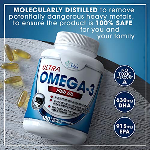 Burpless Omega 3 Fish Oil - 3000 Mg Triple Strength 915Mg Epa And 630 Mg Dha 3 6 9 Joint Support Supplement Fatty Acid Fish Oils - 3 Pack #TOP7