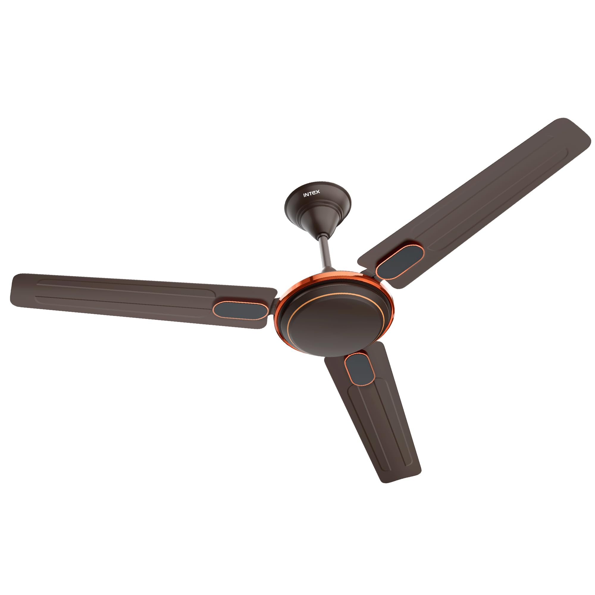 Intex Aero Fighter Pro 1200MM Ceiling Fan | 380 RPM High Speed | 215 m³/min Air Delivery | 14 Pole Motor | Double Ball Bearing | Inverter Compatible | Low Noise | Energy Efficient | Smoke Brown-image-6
