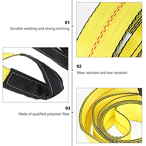 ULTECHNOVO 2Pcs Cintas de Estilingue de Elevador Cinta de Reboque de Guindaste Pesados ??Web Sling Á