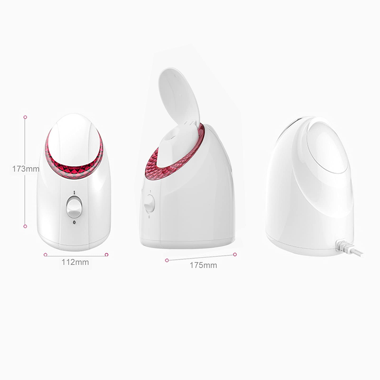 Sauna Facial Vaporizador Facial Nano Ion Cálido Niebla Humidificador Facial Humidificador Facial Vapor Filtro UV Limpieza Facial Profundidad Poros Hidratante Cara SPA