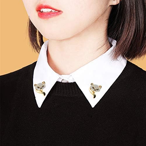 KENYG 9 PCS Pack Crystal Flowers Crown Eye Stinger Brooches Pins for Clothing Collar Bags Accessories