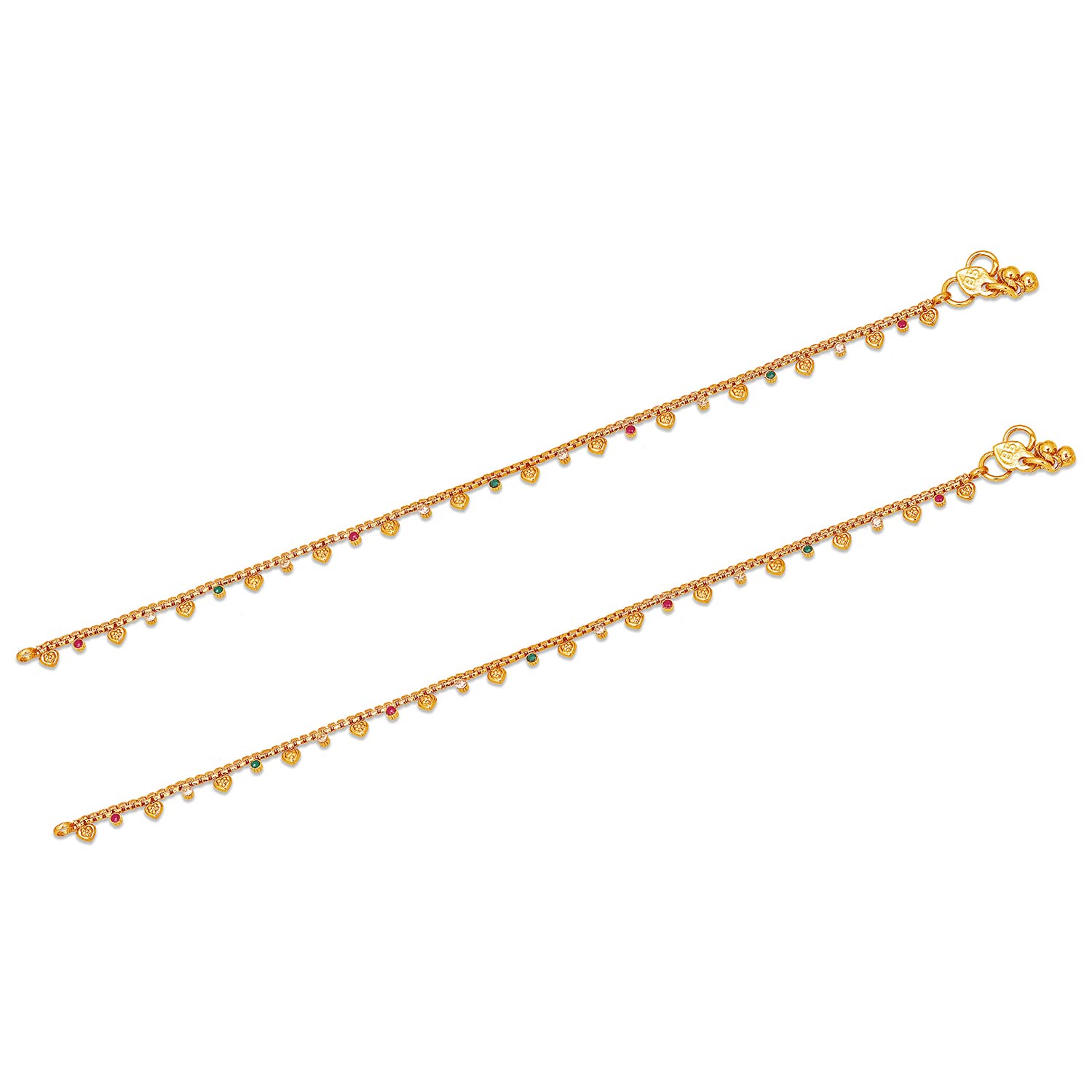 Sukkhi Bewitching Gold Plated Anklet For Women (A101509) (B0B4X24F1K) Amazon Price History, Amazon Price Tracker