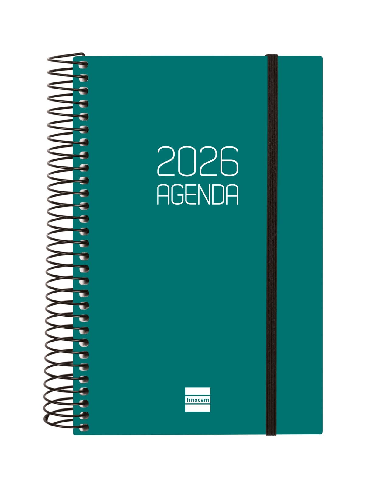Finocam - Flat Agenda Cocktail 2026 Week View Vertical January 2026 - December 2026 (12 months) Spanish Blue