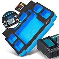 APTEX Schaumeinlage passend für Makita Ladegerät DC18RC + 4x Akkus für MakPac Gr. 2-3