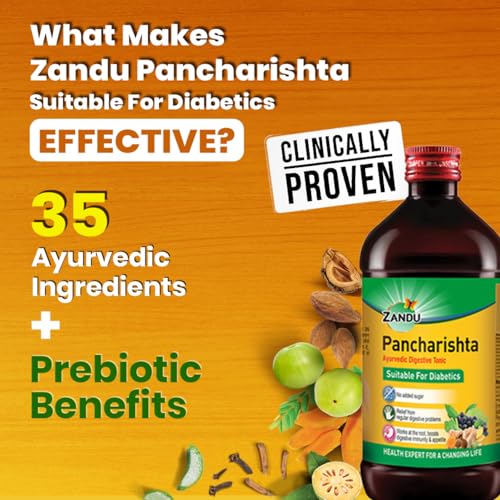 Image of Zandu Pancharishta Ayurvedic Digestive Tonic | Suitable for Diabetics | 650ML | Relief from Regular Gas, Bloating, Acidity & Indigestion From the Root