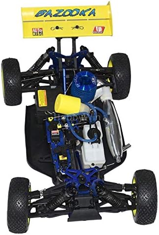 Top-down view of ECHOBBY Bazooka Nitro RC Buggy chassis layout