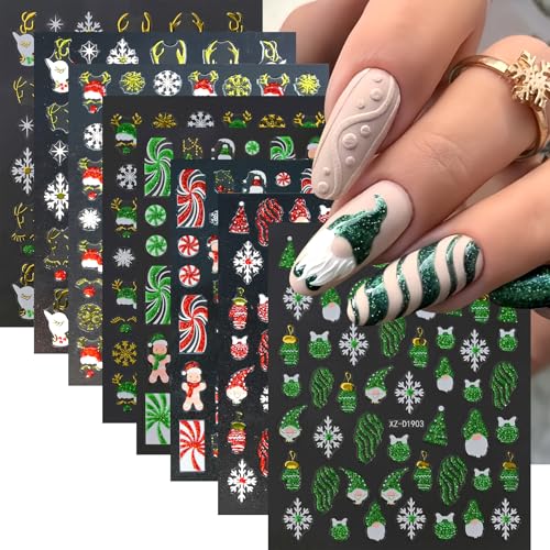 SHUXILIN New Year Nail Stickers