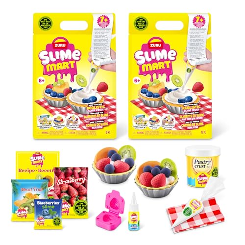 Slime Mart kleine Tüte (Obstkuchen) von ZURU 2Pack Obsttorte