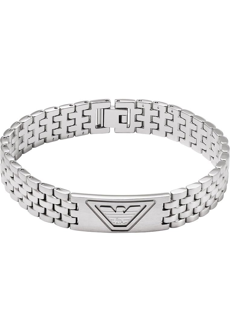 Emporio Armani Men's Stainless steel or Leather with link closure bracelet