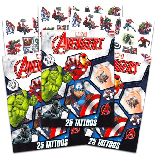 Marvel Avengers Tattoos Party Favors Bundle