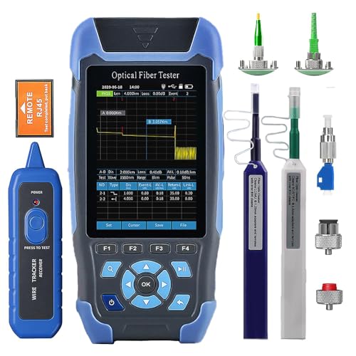 D YEDEMC Mini-Pro 1310/1550nm SM OTDR Mulit-Function Tester Built in OPM/OLS / RJ45 Test/VFL Test Rang 5m-60Km Dynamic Range 24dB/22dB Connector APC (YD-3000-APC)
