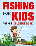 Fishing for Kids Coloring Book: Over 70 Pages Fishing for Boys and Girls (Sports Coloring Book Series for kids)