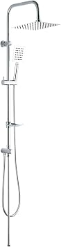 Fause Column Top Shower Set Robot Shower Sprinkler Slim Steel Heads KDS101