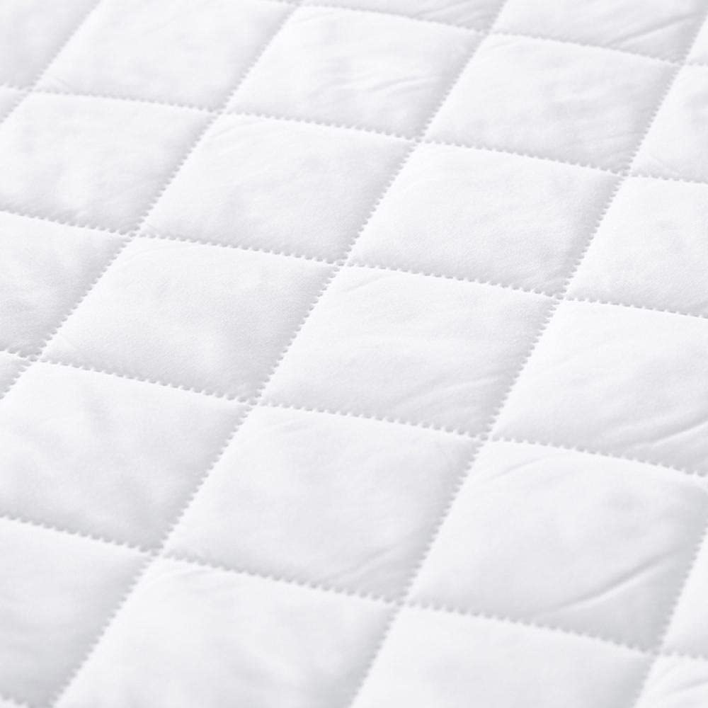Biancheria da letto Lenzuola con angoli Hotel Homestay Lenzuola con angoli impermeabili trapuntate spesse di colore puro per coprimaterasso White King 193x203cm + 46cm