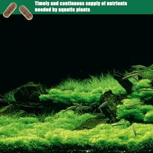 2PCS Freshwater Aquarium Root Tabs Plant Fertilizer 80 Count, Organic Resin Coated Easy Use Root Tabs for Aquarium Plants - 2