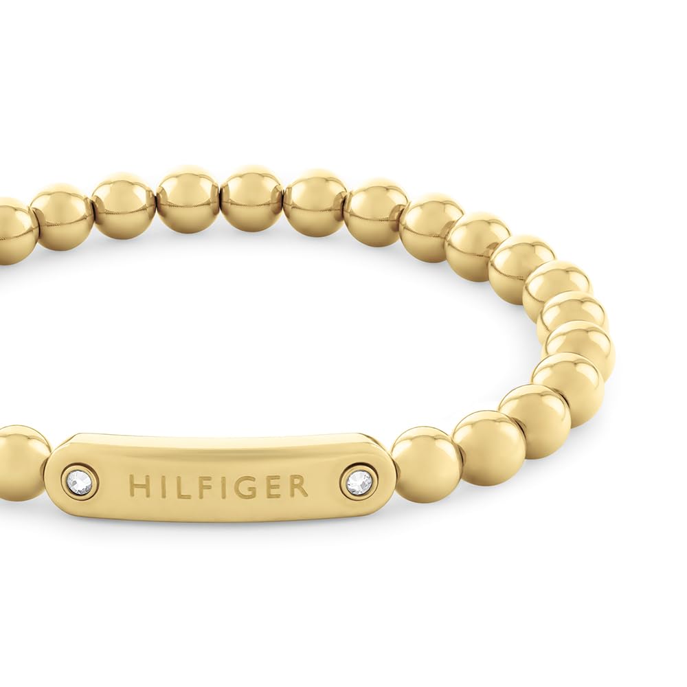 Tommy Hilfiger Jewelry Bracelet en perles pour Femme en Acier inoxidable, Or Jaune ou Or Rouge