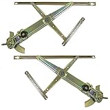Driver and Passenger Front Manual Window Lift Regulators Assemblies Replacement for Honda...