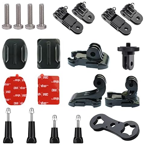 Higatful Motorcycle Helmet Chin Mount Kit for Insta360 ONE X3 X2 X RS R GO2, Grab Bag for Gopro Cover