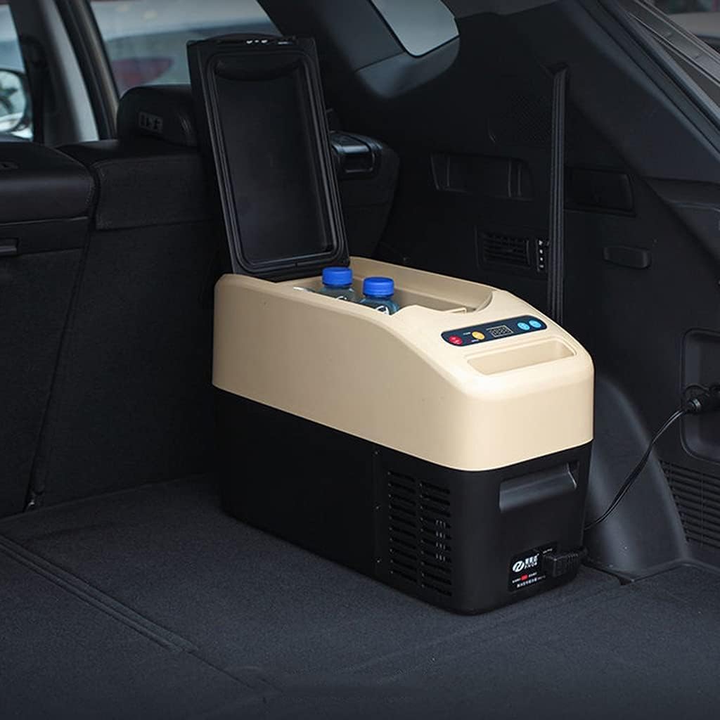 Car Refrigerator, Portable Mini Refrigerator, 12V24V Refrigerated Freezer Handrail Small Refrigerator, 10°C~-18°C Fast Cooling, Energy Saving and Power Saving