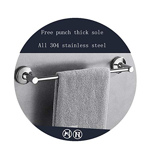 Serviettes suspendues Étagère 304 en Acier Inoxydable sans Punch-Hanging Porte-Serviettes De Bain Porte-Serviettes Hanger Simple Serviette Support De Rangement ZHAOFENGE (Size : 30cm) Cover