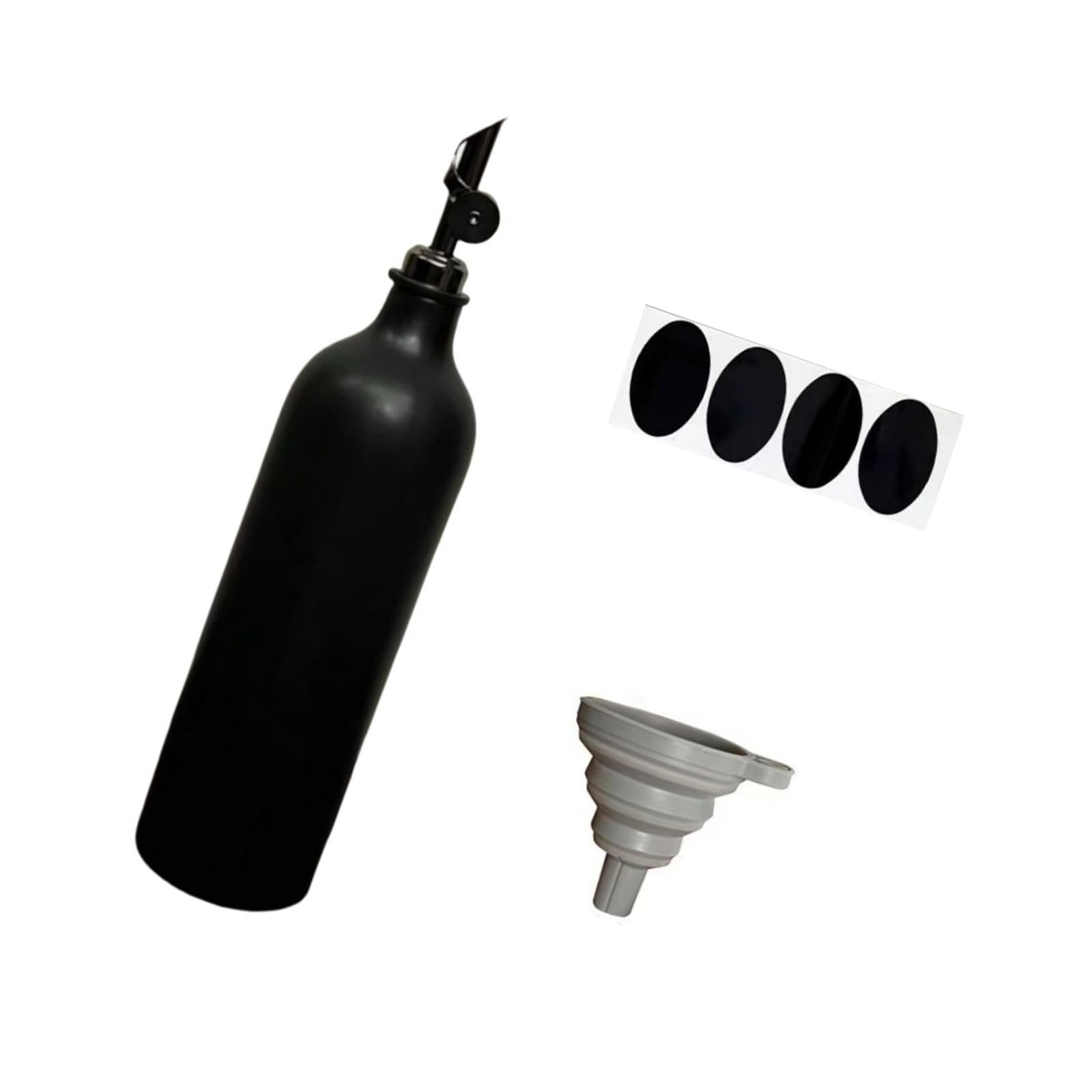 OSNIYAW Strong Ceramic Oil Dispenser Effortless Single Hand Usage Clean Spout Minimal Mess 600ml Easy Pour Oil Bottle