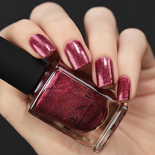 Image of ILNP Velvet Rope - Dark Magenta Holographic Metallic Nail Polish