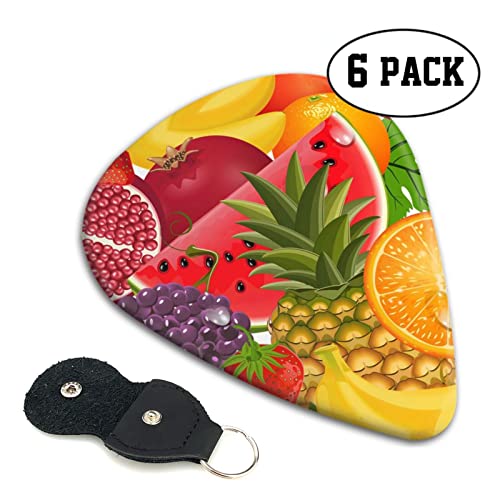 Fresh Fruits Ananas Lot de 6 médiators pour guitare acoustique, guitare électrique, basse, ukulélé – fins, moyens et… - Les Beatles, Paul McCartney, John Lennon, RIngo Starr, George Harrison Fresh Fruits Ananas Lot de 6 médiators pour guitare acoustique, guitare électrique, basse, ukulélé – fins, moyens et… – Image 3