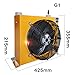 AH1012T-CA Hydraulic Air Cooler, Aluminum Plate-Fin Oil Radiator, 100L/MIN Flow Rate, Seismic & Vibration Resistant for Industrial Hydraulic Systems(12V)