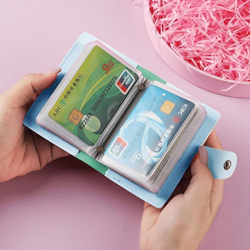 Image of Kraptick Card Holder Wallet - Slim Credit Card Holder, Visiting Card Organizer, Multi Slot Pocket Card Wallet with Secure Closure, Compact Travel Card Case (Animal Print)