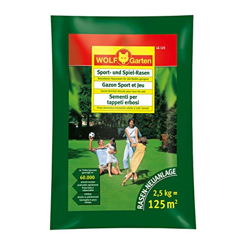 Preisvergleich Produktbild WOLF - Spiel- und Sportrasen für 125qm - LG125