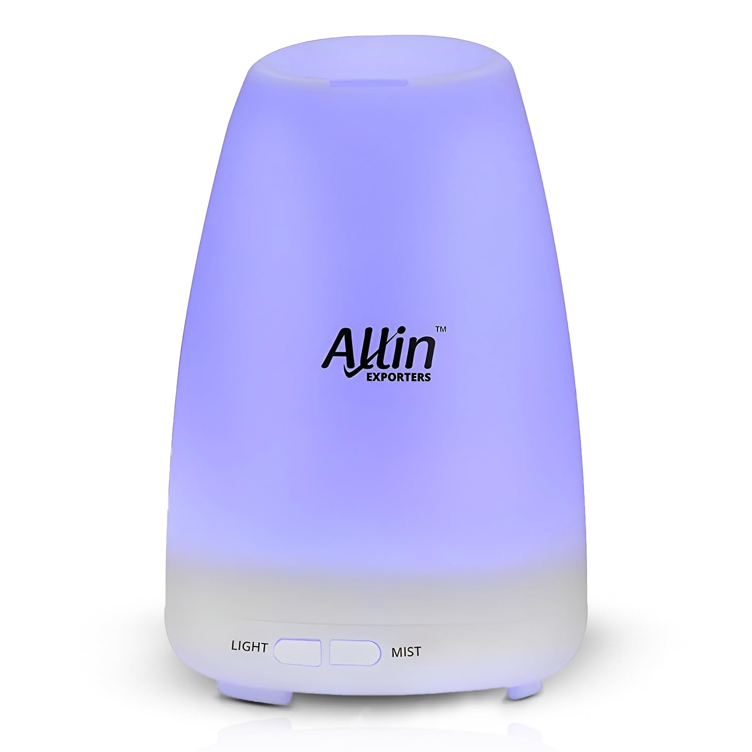 Allin Exporters 100ml Aromatherapy Diffuser with 7 Color Changing LED Lights 4 in 1 Ultrasonic Humidifier Essential Oil Cool Mist Aroma Timer for Home Baby Bedroom Office (1Pc, Multicolour)