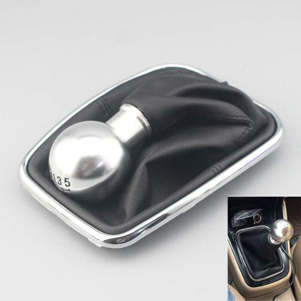 5 Speed Aluminum Alloy Gear Shift Knob for VW Bora Golf MK4 Jetta (Black)