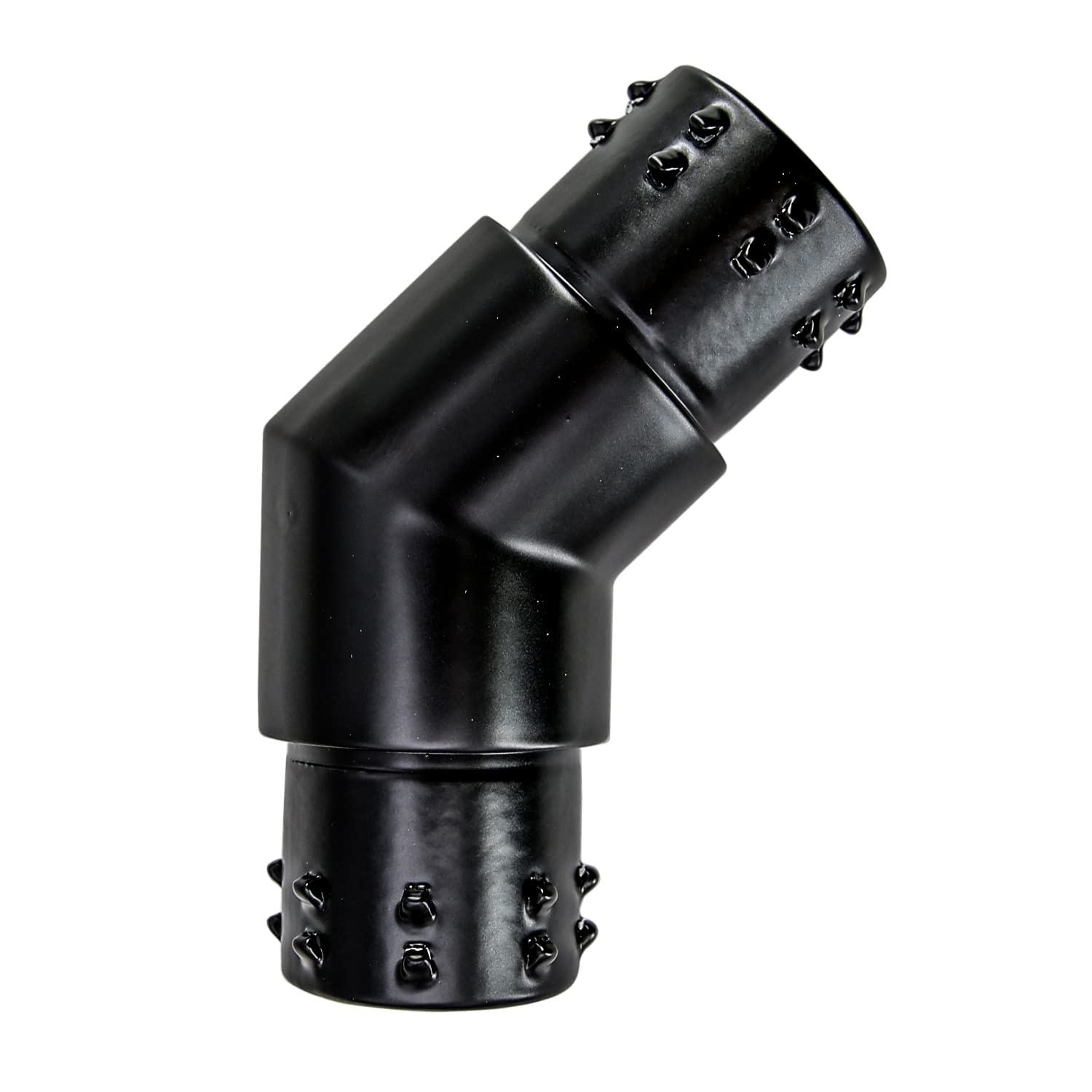 Stainless Steel 316 Railing Connector 135° Flush Joiner Elbow Connector for 2" OD 16 Gauge Pipe Tubing, Matt Black Finish