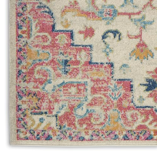 Tapete Decorativo Nourison Passion 114x94 cm Rosa miniatura 5