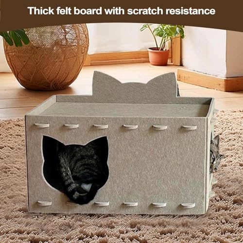 Maison grattoir à assembler pour chat pour protéger vos meubles des griffes - 3
