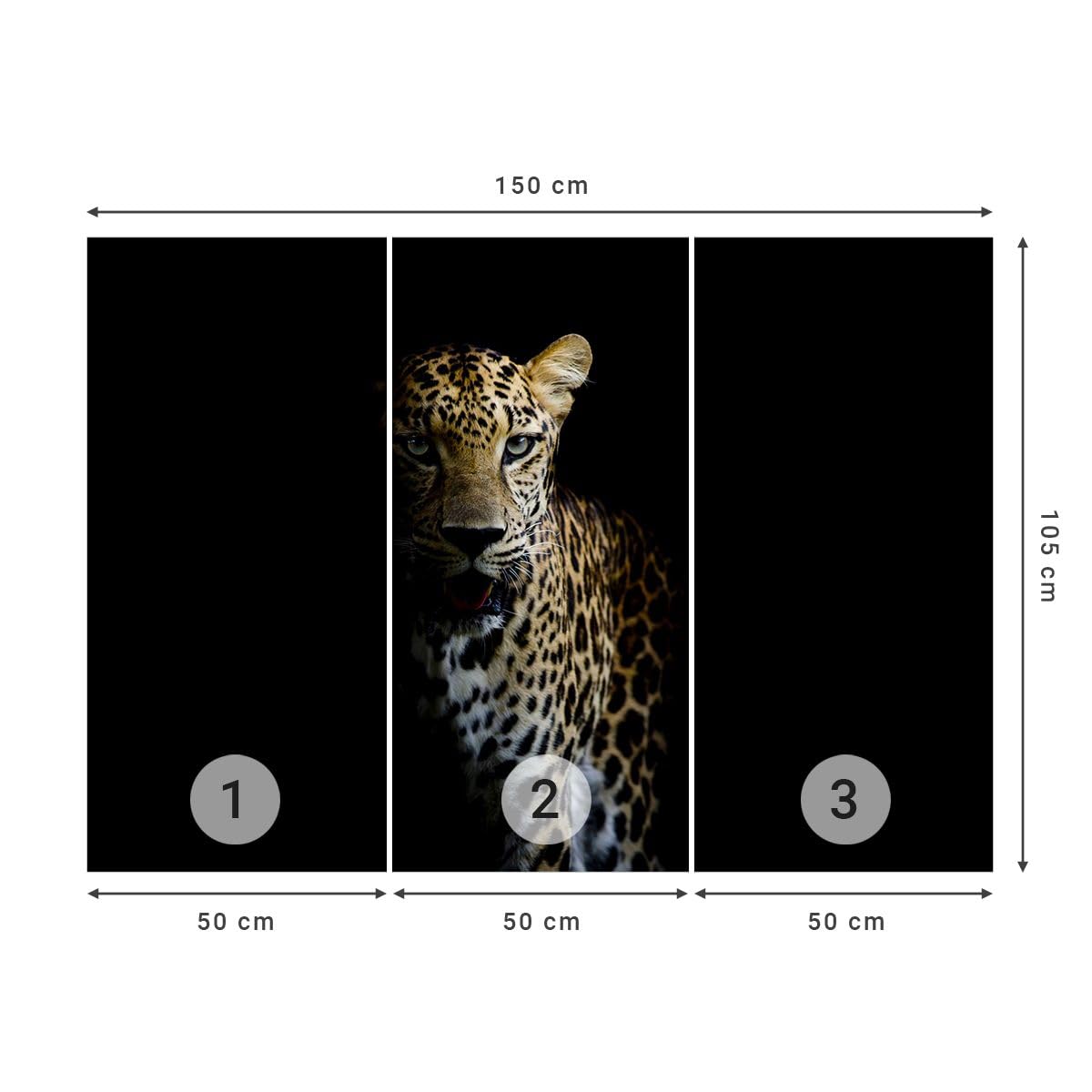 ARTTOR Fotomural 150x105 cm Papel Pintado África Animales - 4585 - WF3
