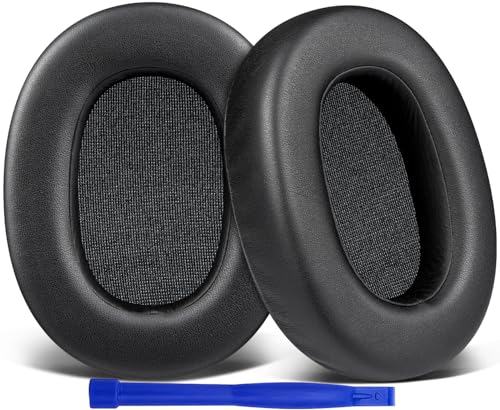 Image of SOULWIT Protein Leather Replacement Earpads for Sony ULT WEAR /WH-ULT900N (WHULT900N) Over-Ear Noise Canceling Headphones, Ear Pads Cushions with Noise Isolation Foam - ULT WEAR PL Black