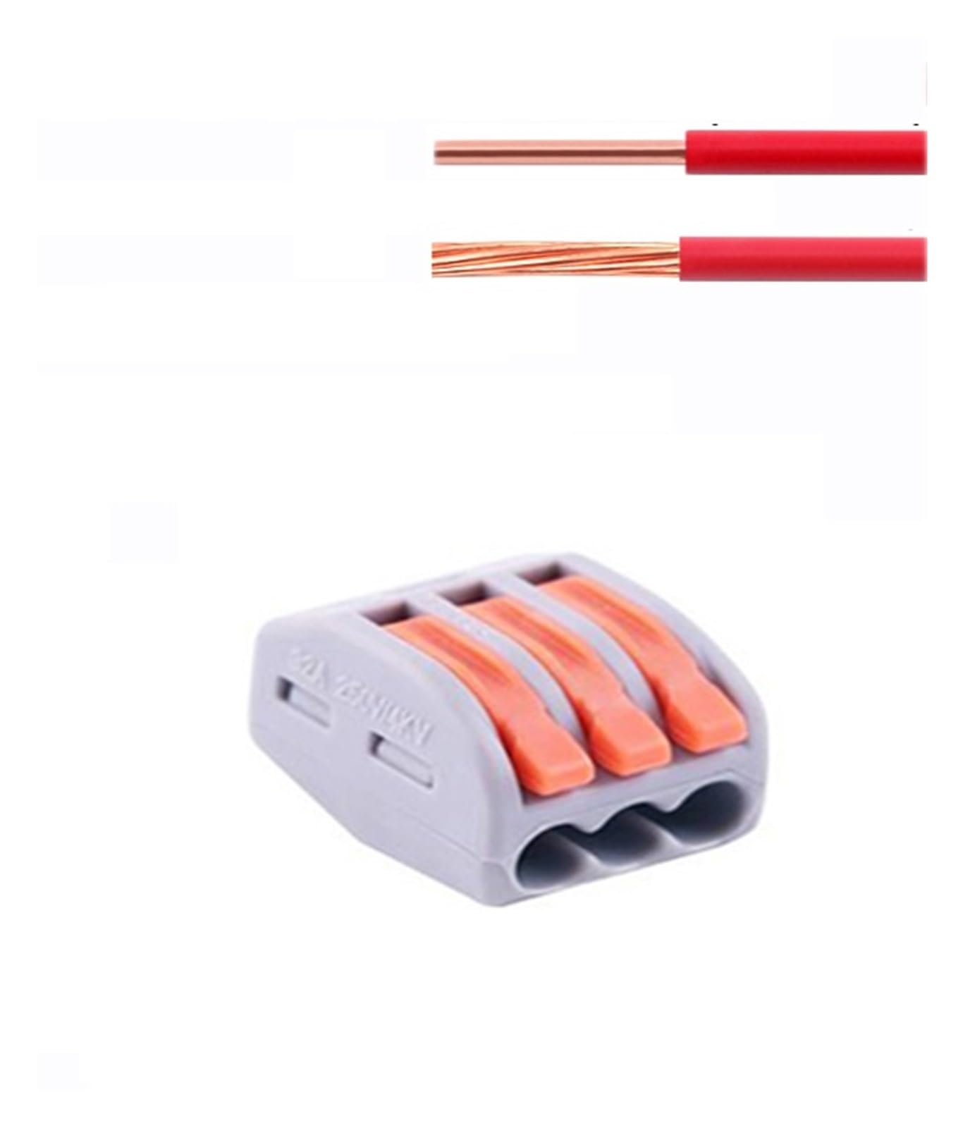 30/100PCS Push-in Filo Elettrico Morsettiera Connettore Universale Leva C Docking Collegamento 32A 250V(413,100 PCS)