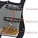 SAPHUE SSH-Coil Splitting Electric Guitar ST Style Loaded Pickguard with On/On Coil Spliting Switch Loaded Prewired Scratchplate (Black)