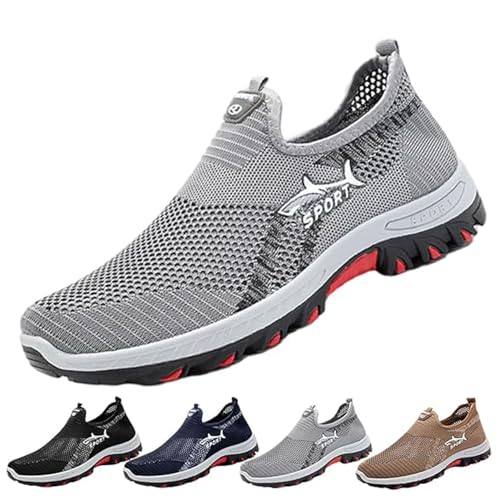 Jarv Cooling Comfort Sneaker for Men, Atlacoast Slip on Non-Slip Soft Soled Breathable Sneakers
