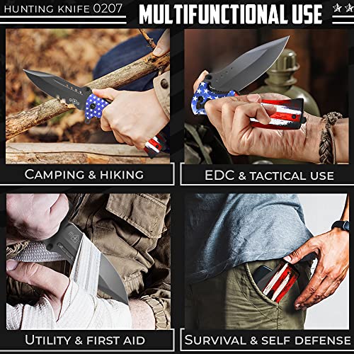 Pocket Knife Spring Assisted Folding Knives - Military Edc Usmc Tactical Jack Knifes - Best Camping Hunting Fishing Hiking Survival Knofe - Travel Accessories Gear Knife Gifts For Men 0207 F #TOP7