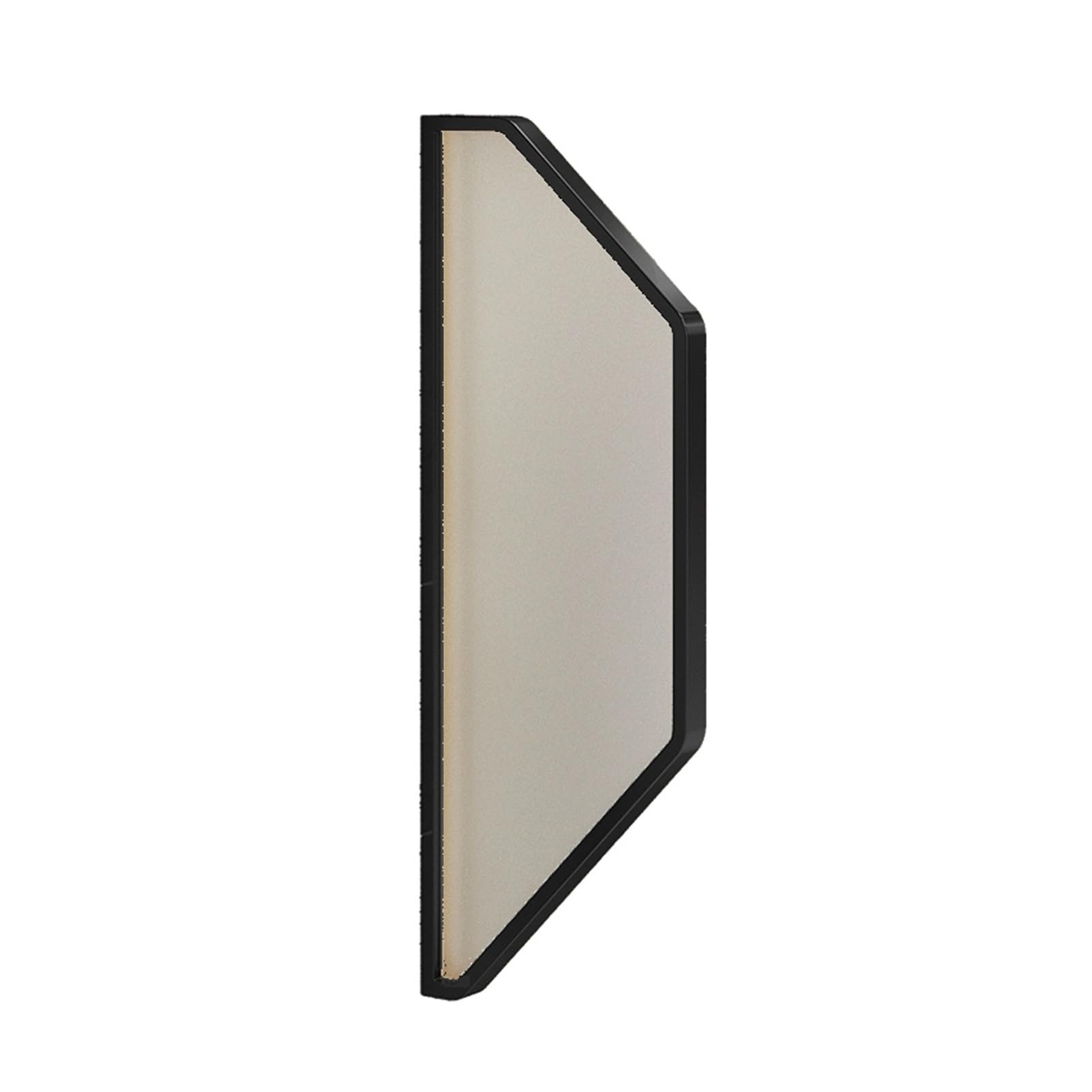 Mampara de pared para urinario deflector de privacidad divisor de inodoro negro