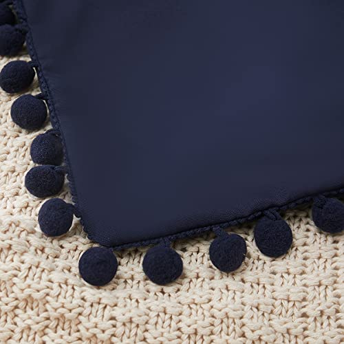 8Hmoon Soft Pillow Shams Set Of 2 Boho Tassel Ball Trimmed Microfiber Pillowcases Cute Breathable Queen Bed Pillowshams Envelope Design, 20X30 Inch #TOP5