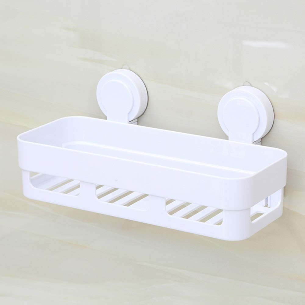 Estantes de baño exquisitos Bastidores de baño, Estante de baño Esquina de Ducha Colgar en la Pared Ventosa Inodoro Tocador Estante de Almacenamiento Perforación Libre Baño