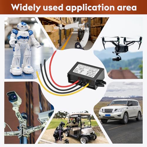 Image of DC 12V /24V to 5V 5A 25W Step Down Converter, DC-DC Voltage Reducer Regulated Power Module for Auto Vehicle Surveillance Camera 1-Pack