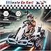 Wanan Electric Go Kart with Adjustable Seat, 24V Licensed BMW Drift Kart with Dual 2 x 200W Motors, Crazy Go Cart for Kids Ages 6-12, LED Lights, Drift Mode and 2 Speed (White, 24V)