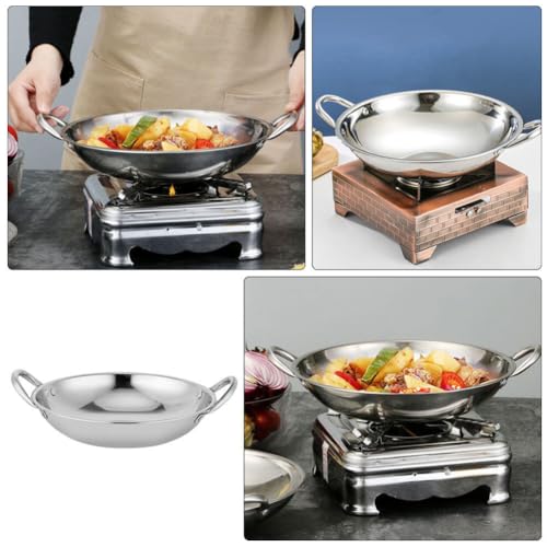 Wok de acero inoxidable para cocina doméstica miniatura 3